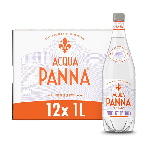 Acqua Panna Natural Spring Water, Plastic Water Bottles (12 Count) 405.6 Fl Oz