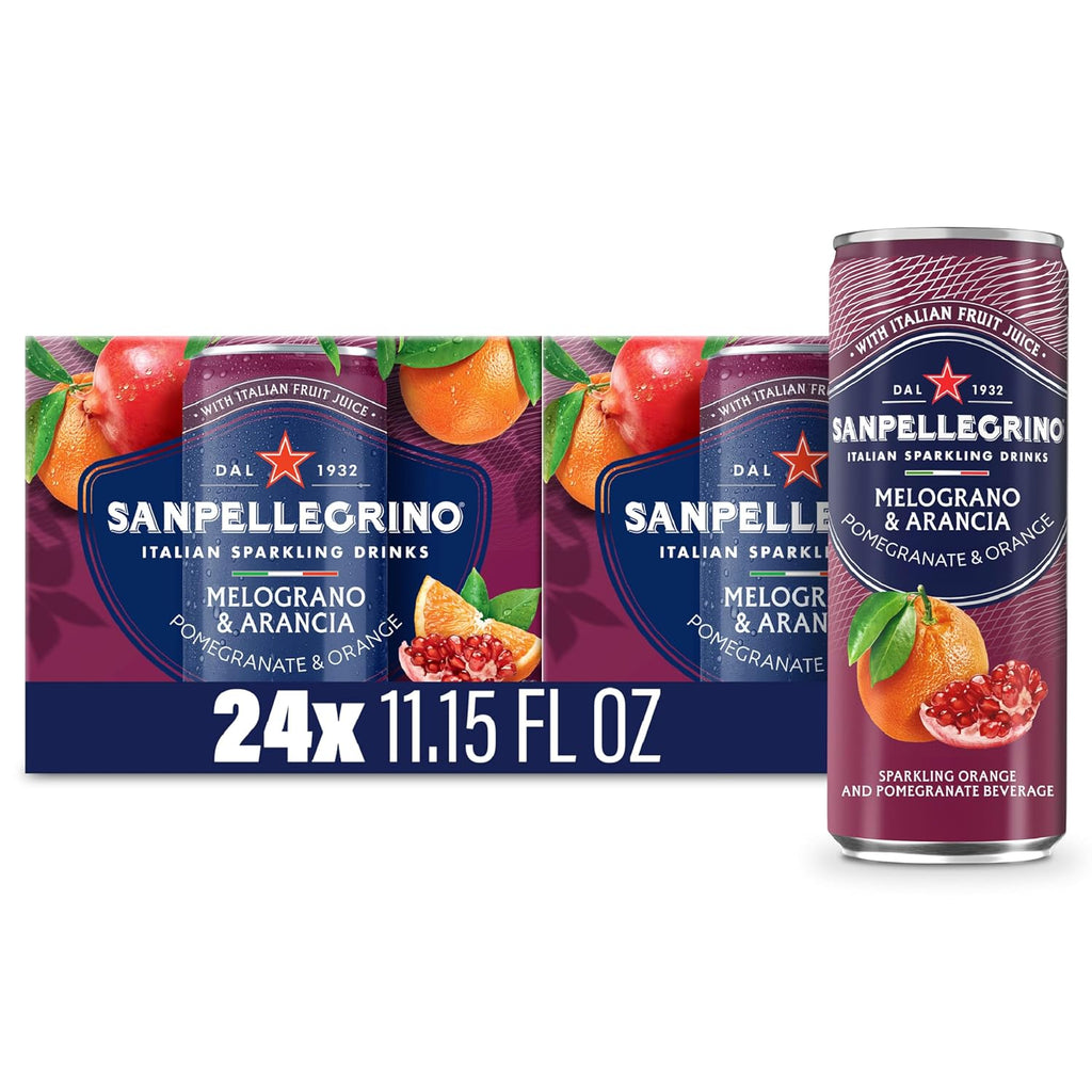 Sanpellegrino Crafted Soda Italiana, Pomegranate & Orange, 24 Pack