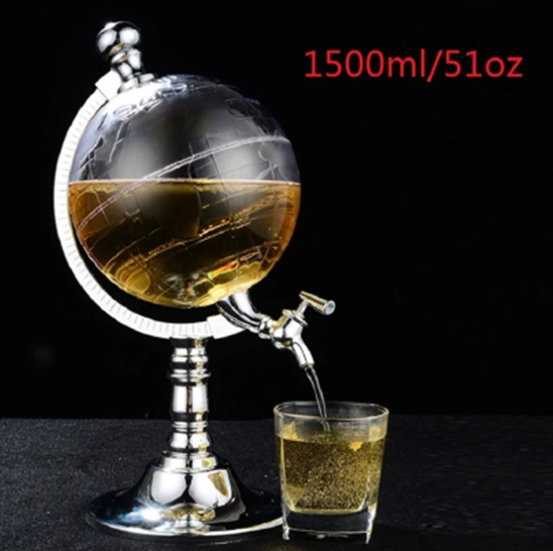 Earth-Shaped Wine Mini Dispenser