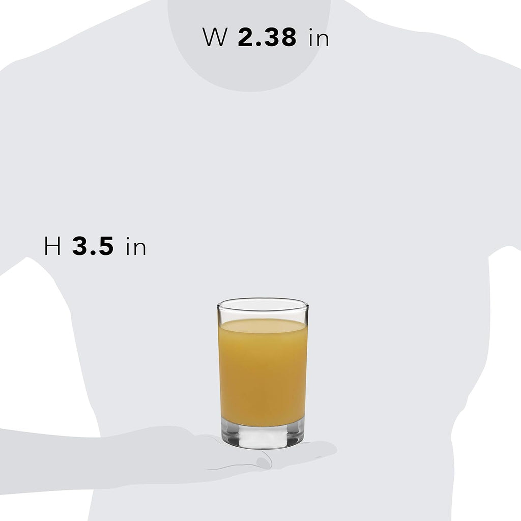 Heavy Base Juice Glass (Set of 4), 5.5 Oz, Clear