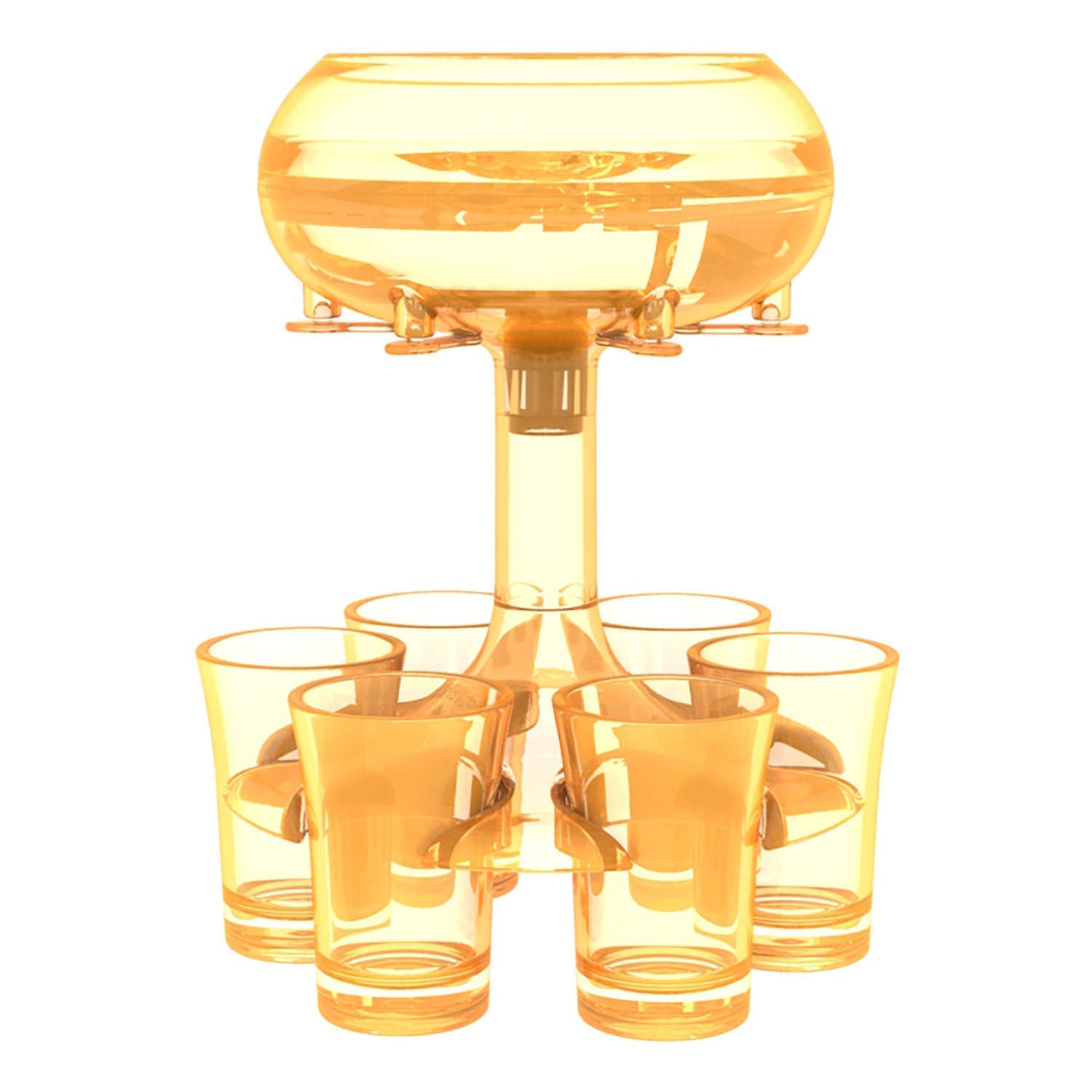 6-Shot Glass Wine Dispenser Rack