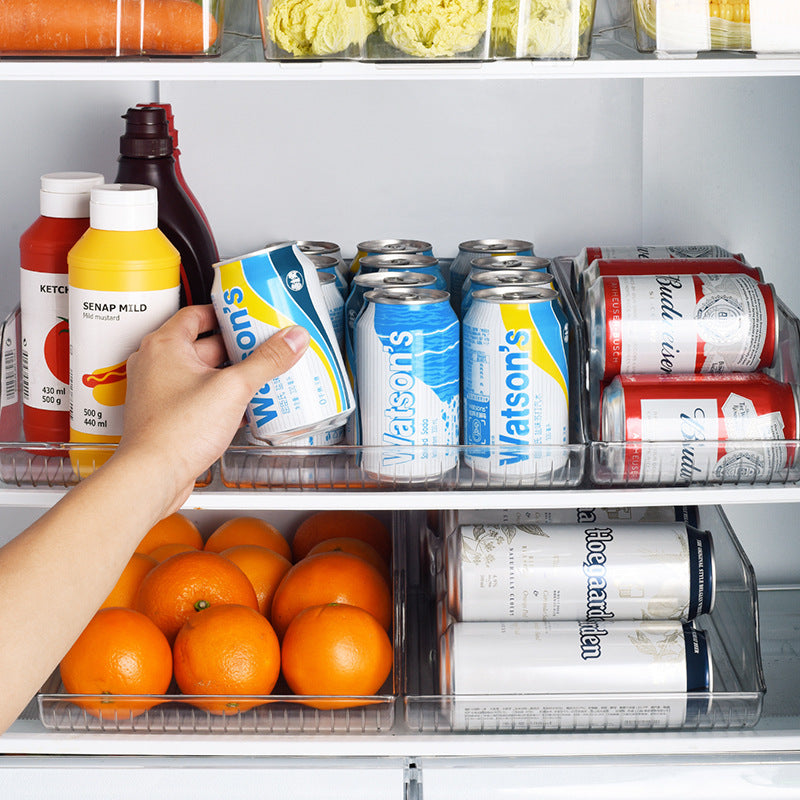 Transparent Fridge Beverage Organizer Holder