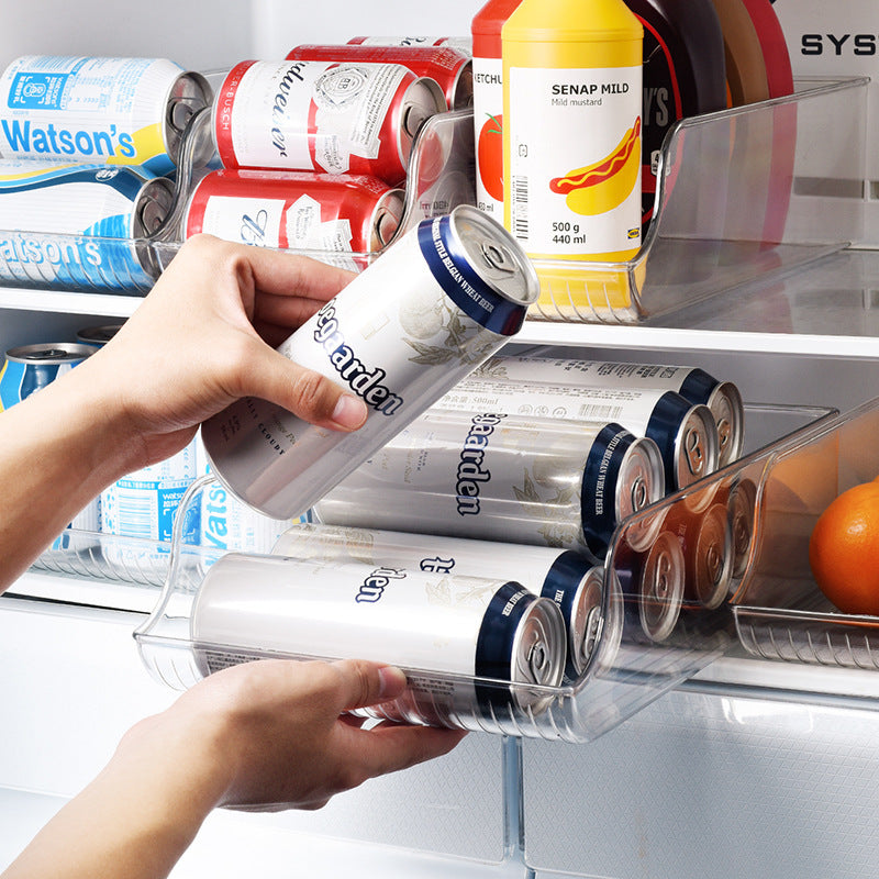 Transparent Fridge Beverage Organizer Holder