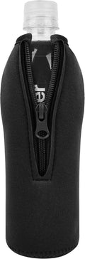 Disposable Water Bottle Sleeve for Smartwater 16.9/20 Fl Oz, Black