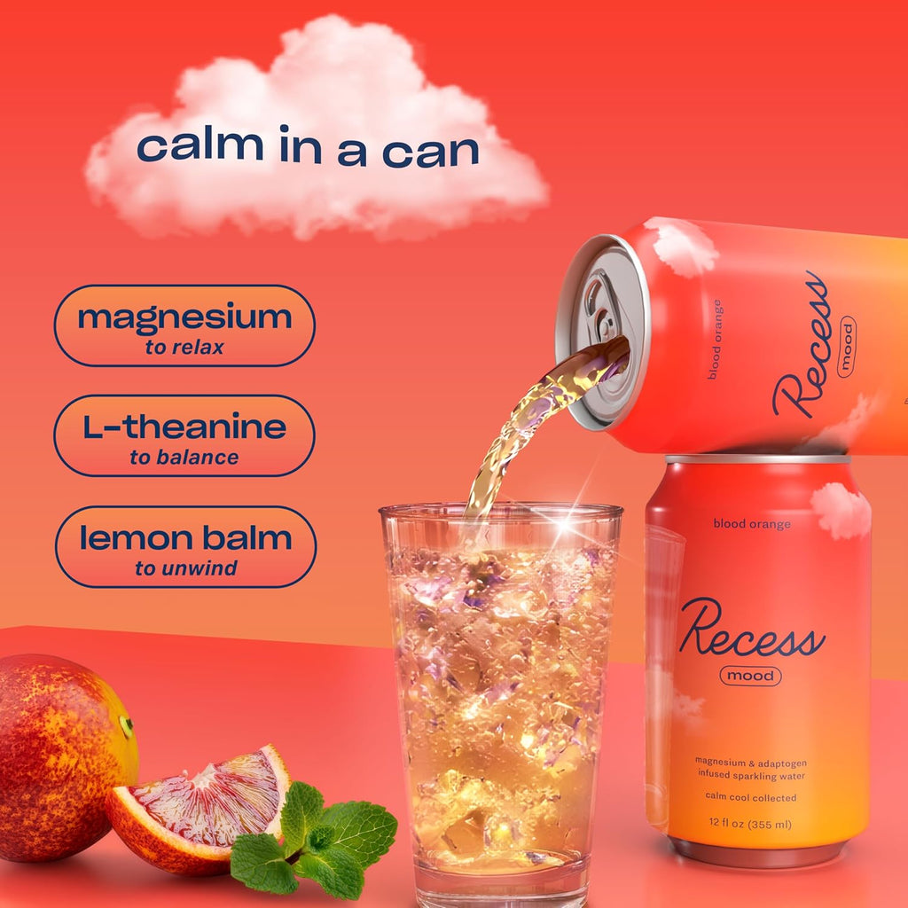 Mood Calm Drink, Blood Orange, 12 Pack