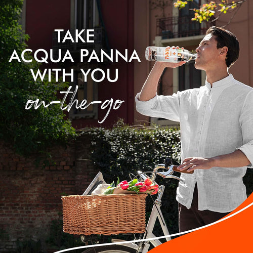 Acqua Panna Natural Spring Water, Plastic Water Bottles (12 Count) 405.6 Fl Oz