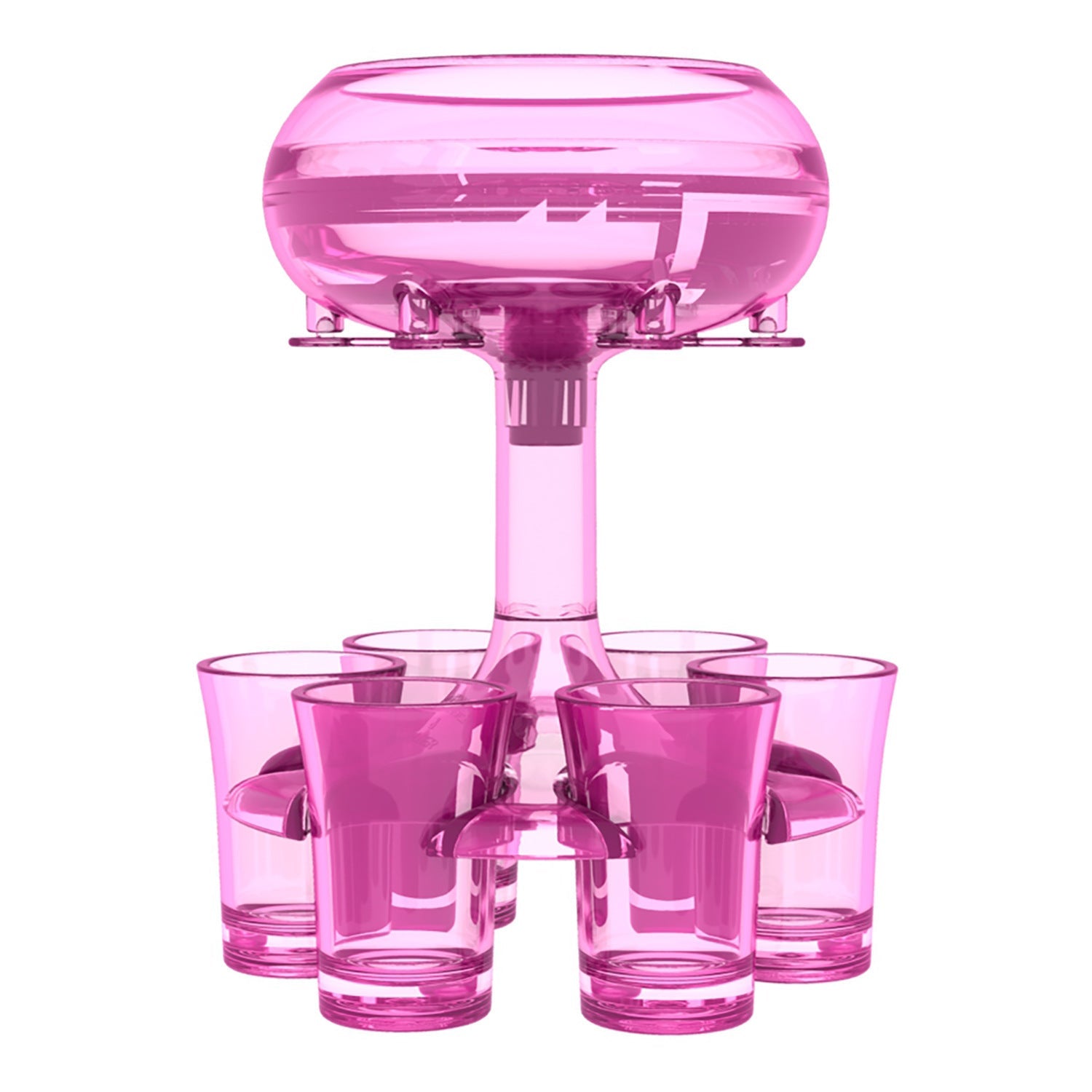 6-Shot Glass Wine Dispenser Rack