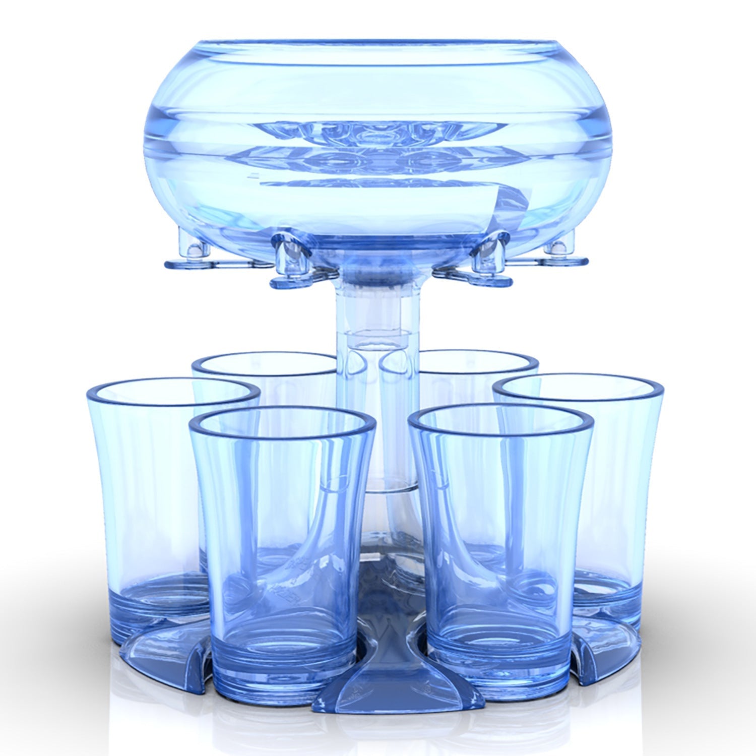 6-Shot Glass Wine Dispenser Rack